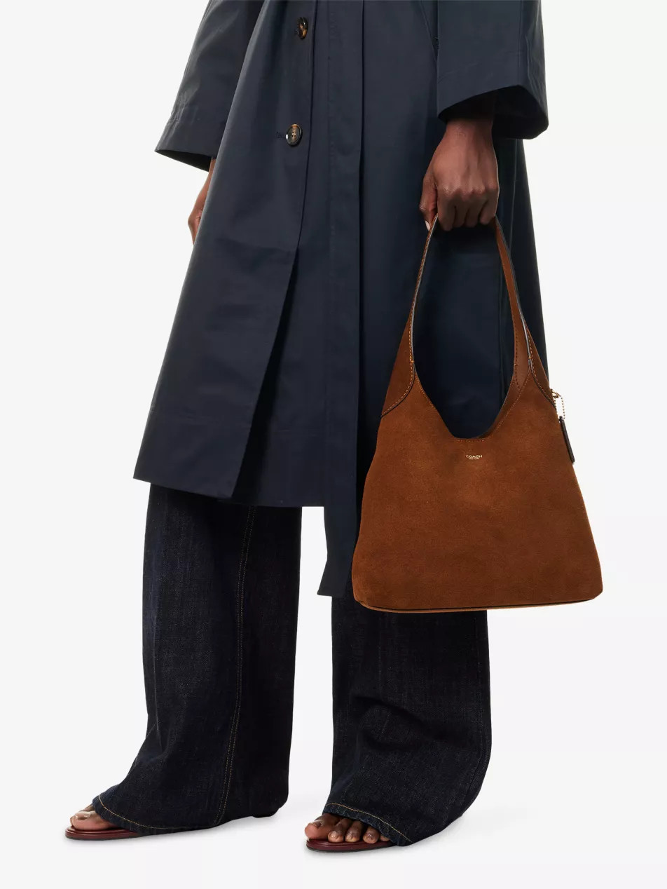 Brooklyn 28 Suede Shoulder Bag | Selfridges