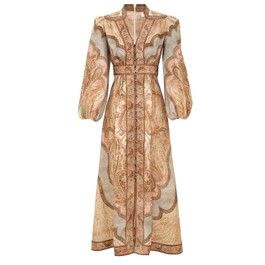 Wanderlust Plunge Midi Dress - Tapestry Multi            
        
            

    
    
    

... | ZIMMERMANN (US, CA, EU, MENA)