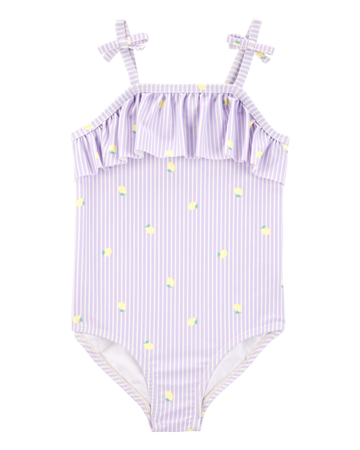 Toddler 1-Piece Striped Lemon Swimsuit - Purple | Carter's | Carter's Inc