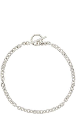 AGMES - Silver Classic Chain Necklace | SSENSE