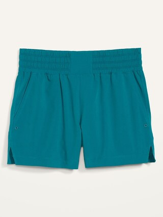 High-Waisted StretchTech Shorts for Women -- 4-inch inseam | Old Navy (US)