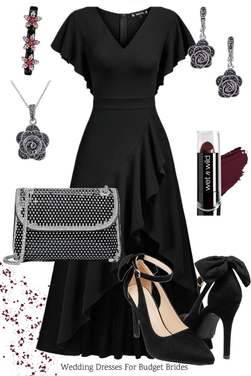 Affordable wedding guest outfit idea in black and silver. All on Amazon.

#LTKSeasonal #LTKBeauty #LTKWedding