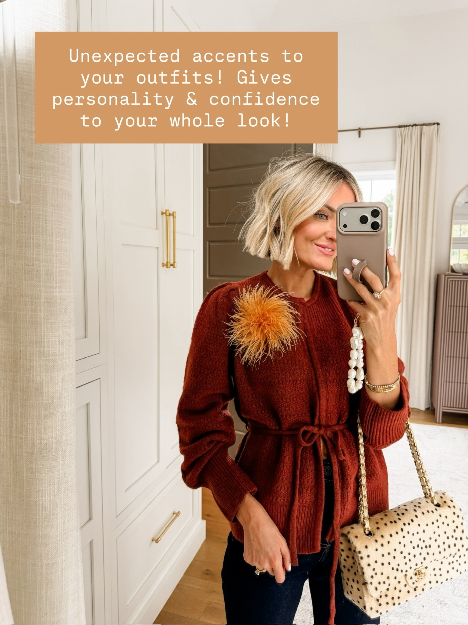 This brooch is becoming my new personality trait! I also have it in pink, and it’s been such a fun accessory to style outfits with! Wearing S in cardigan!

Loverly Grey, Walmart, Amazon, chic fall finds, cardigan

#LTKSeasonal #LTKootd