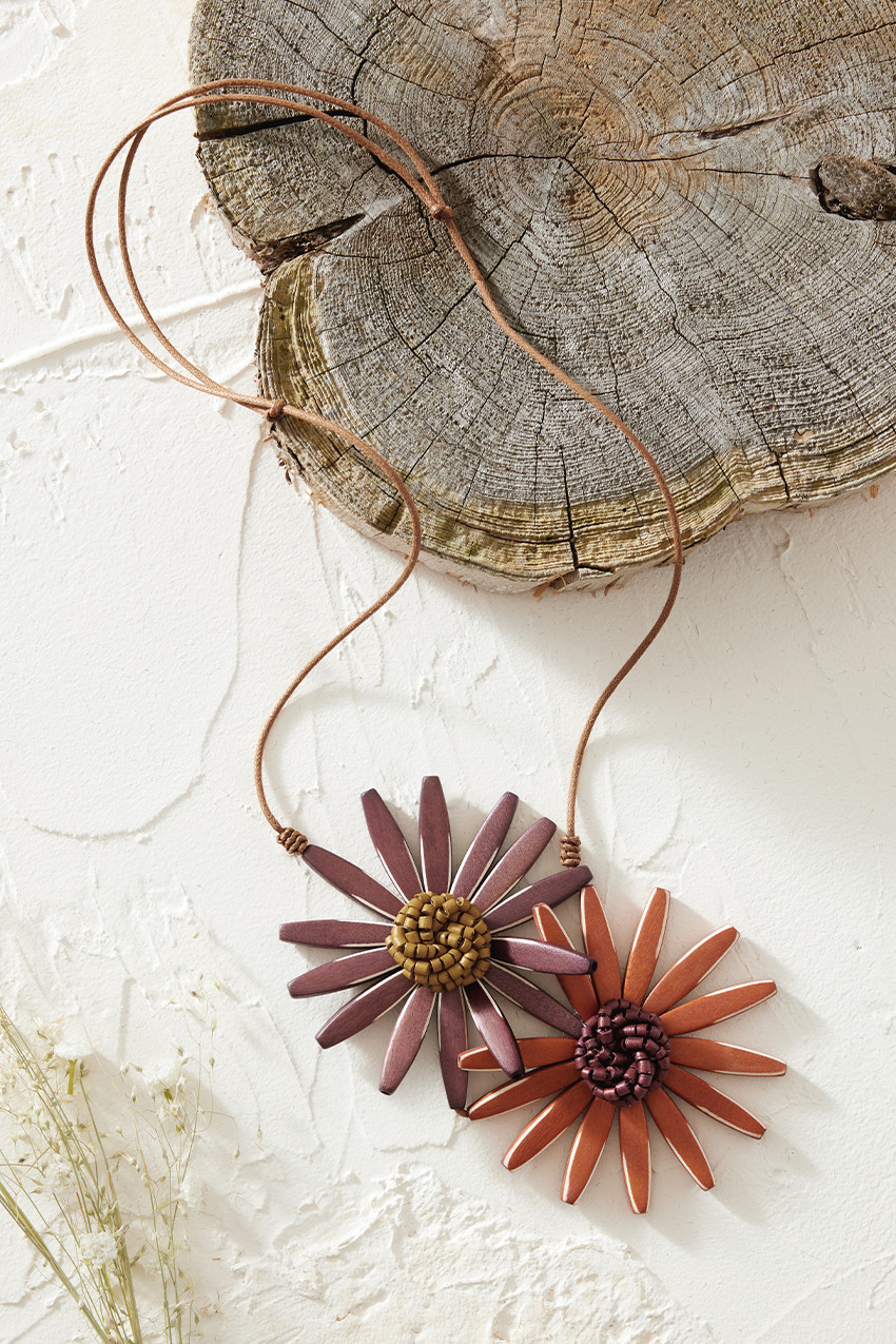 Amaya Double Flower Necklace by Sylca® | Coldwater Creek