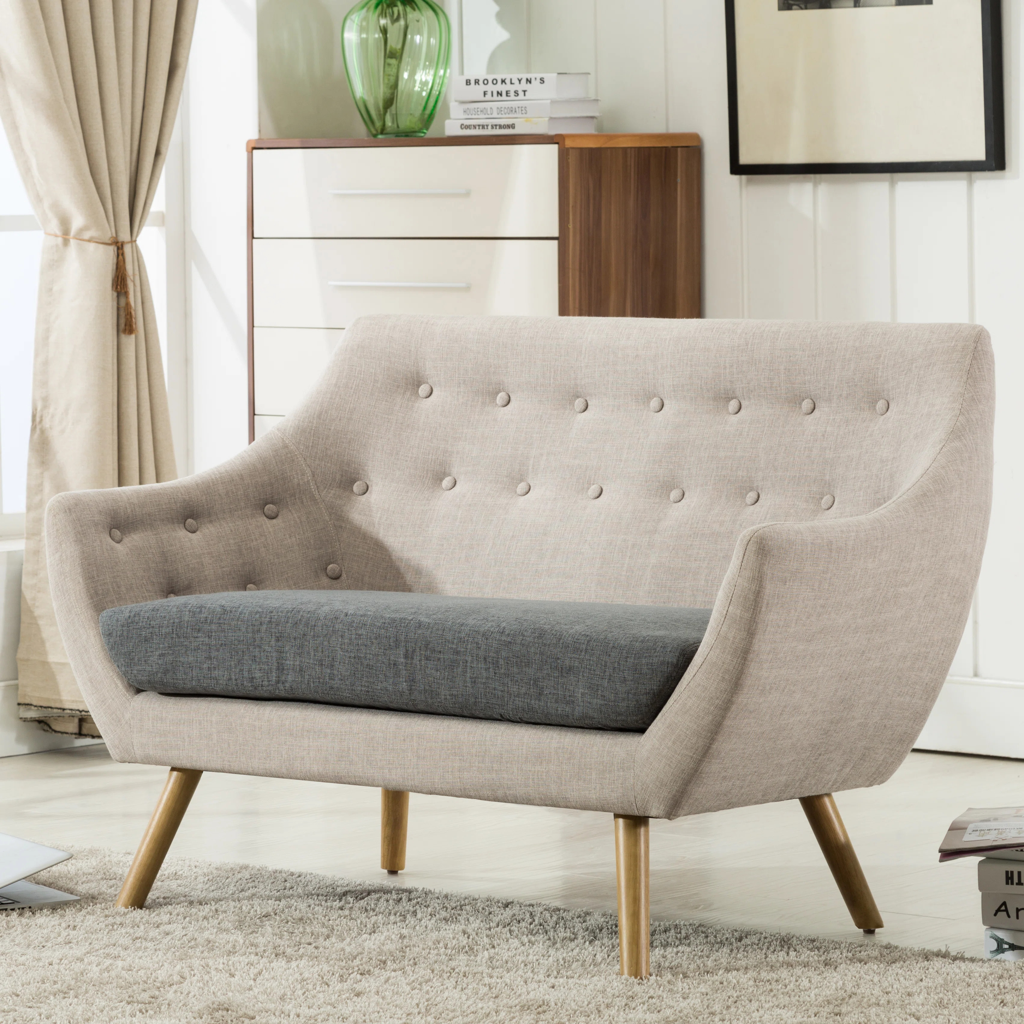 George Oliver Westford 53" Flared Arm Loveseat & Reviews | Wayfair | Wayfair North America