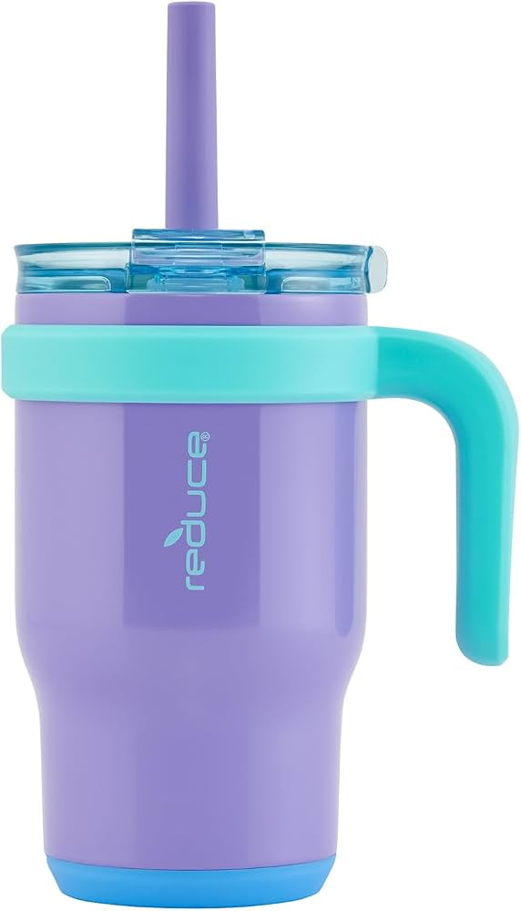REDUCE 14 Oz Coldee Kids Tumbler with Lid and Straw - Coldee Insulated Travel Mug - Spill-Proof, ... | Amazon (US)