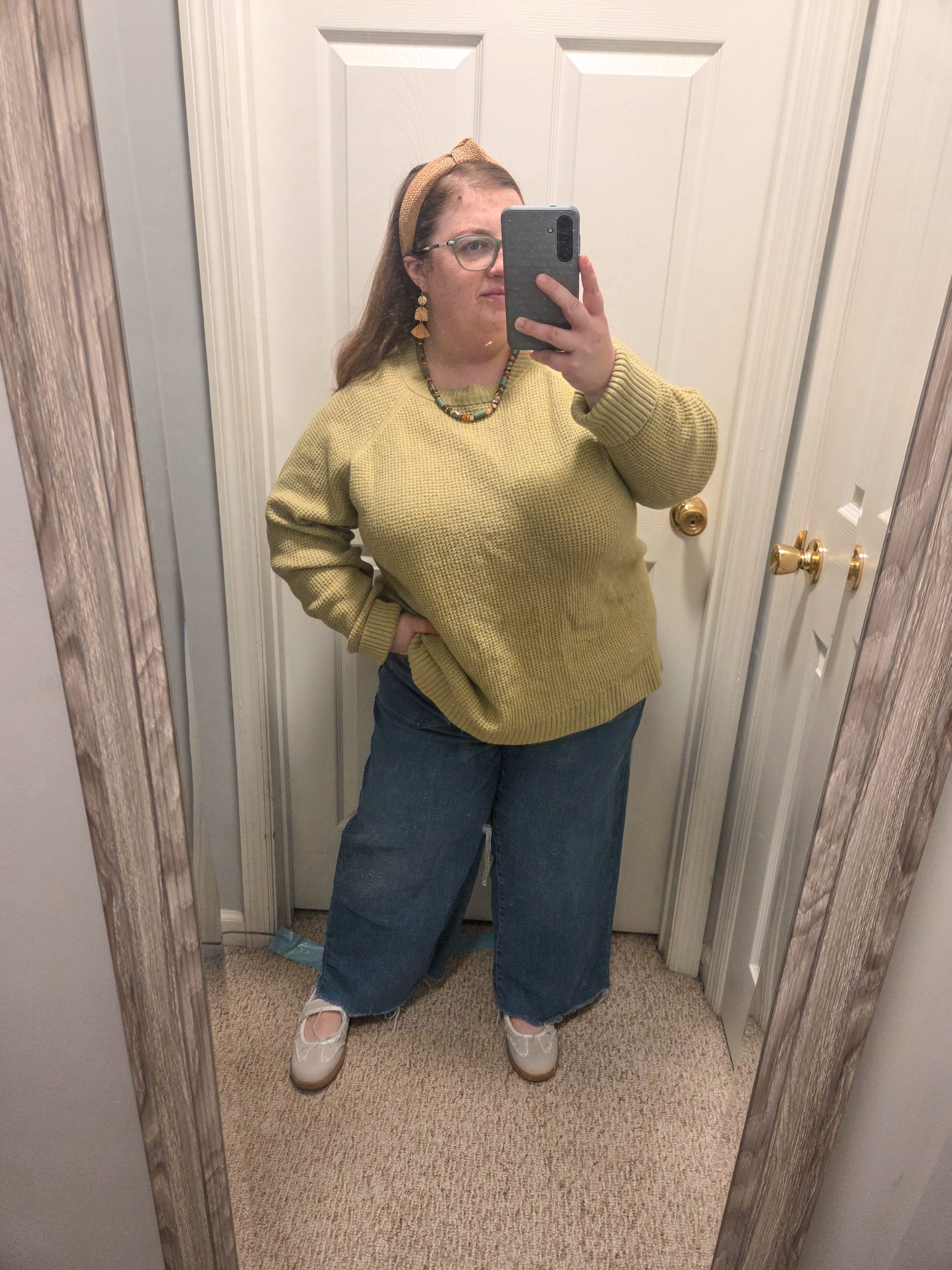 Sneaker Flats on sale in multiple colors on Amazon, under $40! Last 8 hours for teaching and super comfy.  I am wearing a size 7.  Wide leg jeans on sale for under $25 at Kohls. Perfect length for petite gals.  I am 4'10 and wearing size 16. 

#LTKCyberWeek #LTKHoliday #LTKSaleAlert