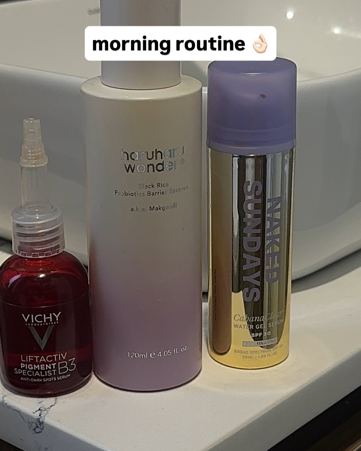 My simple 3-step morning skincare routine for hydrated, glowing skin ✨ Featuring Vichy B3 Serum, Haruharu Wonder Barrier Essence and Naked Sundays SPF. This easy AM skincare routine focuses on hydration, skin barrier support and daily sun protection without unnecessary steps. Perfect for dry, dehydrated or sensitive skin.

#MorningSkincareRoutine #SkincareRoutine #GlowingSkin #SkinBarrier #HydratedSkin #SPF #Sunscreen #SkincareTips #AustralianBeauty #MinimalistSkincare

#LTKaustralia #LTKwinter #LTKbeauty