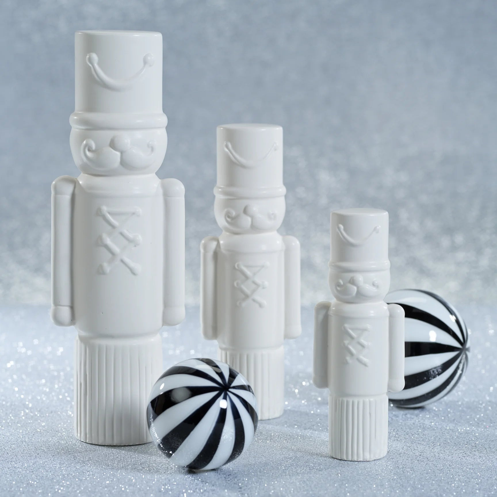 White Ceramic Nutcrackers | Modern Locke