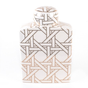 Cane Printed Ginger Decorative Jar | Macys (US)