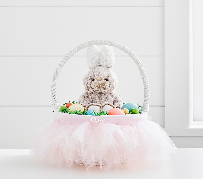 Tulle Tutu Easter Basket Liners | Pottery Barn Kids