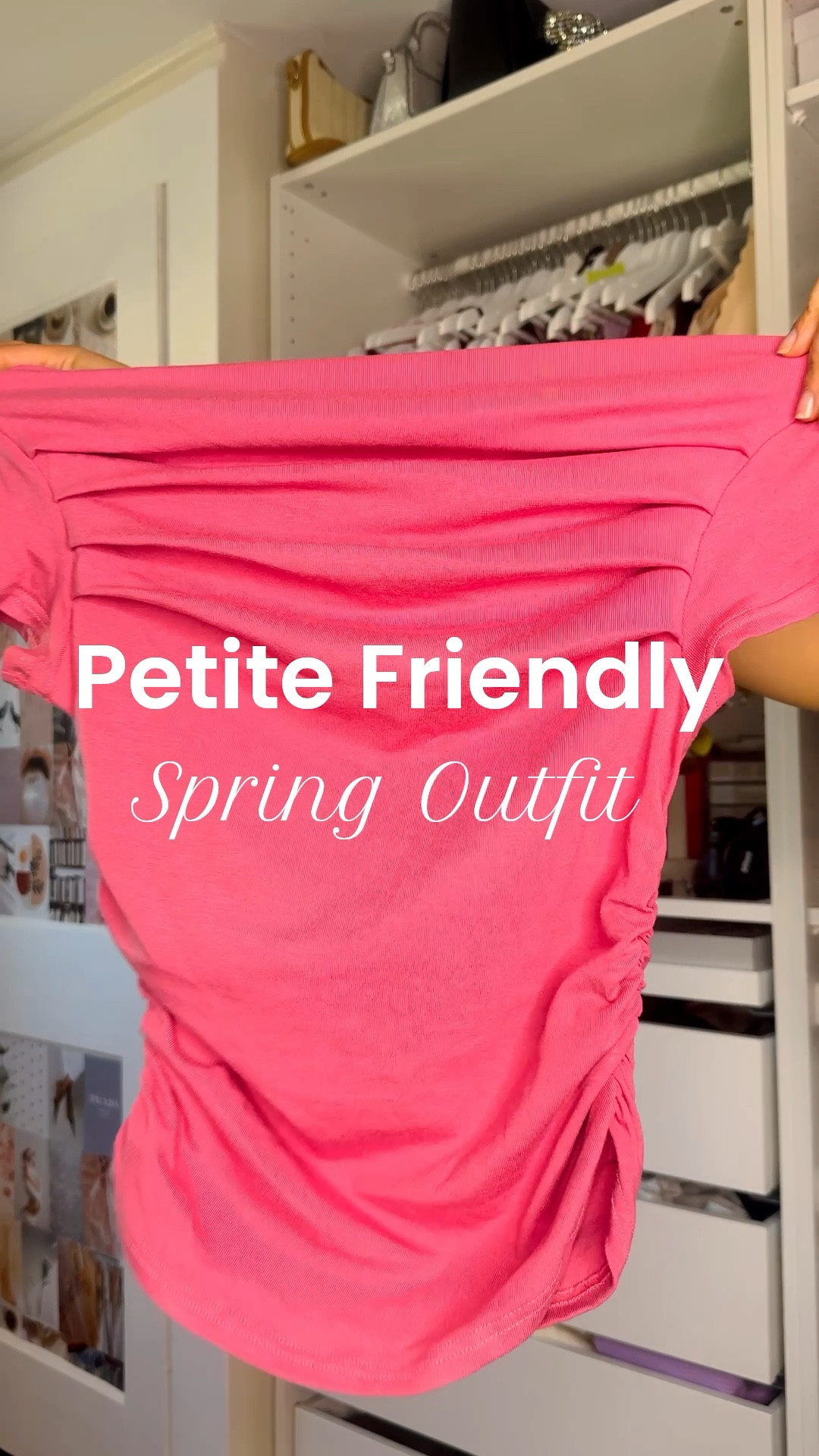 Petite friendly outfit idea for spring. Wearing my white denim barrel jeans from Petite Studio anda pink asymmetrical off the shoulder top from Amazon.

Top - Size small
Bottoms - Size 0



#LTKPetite