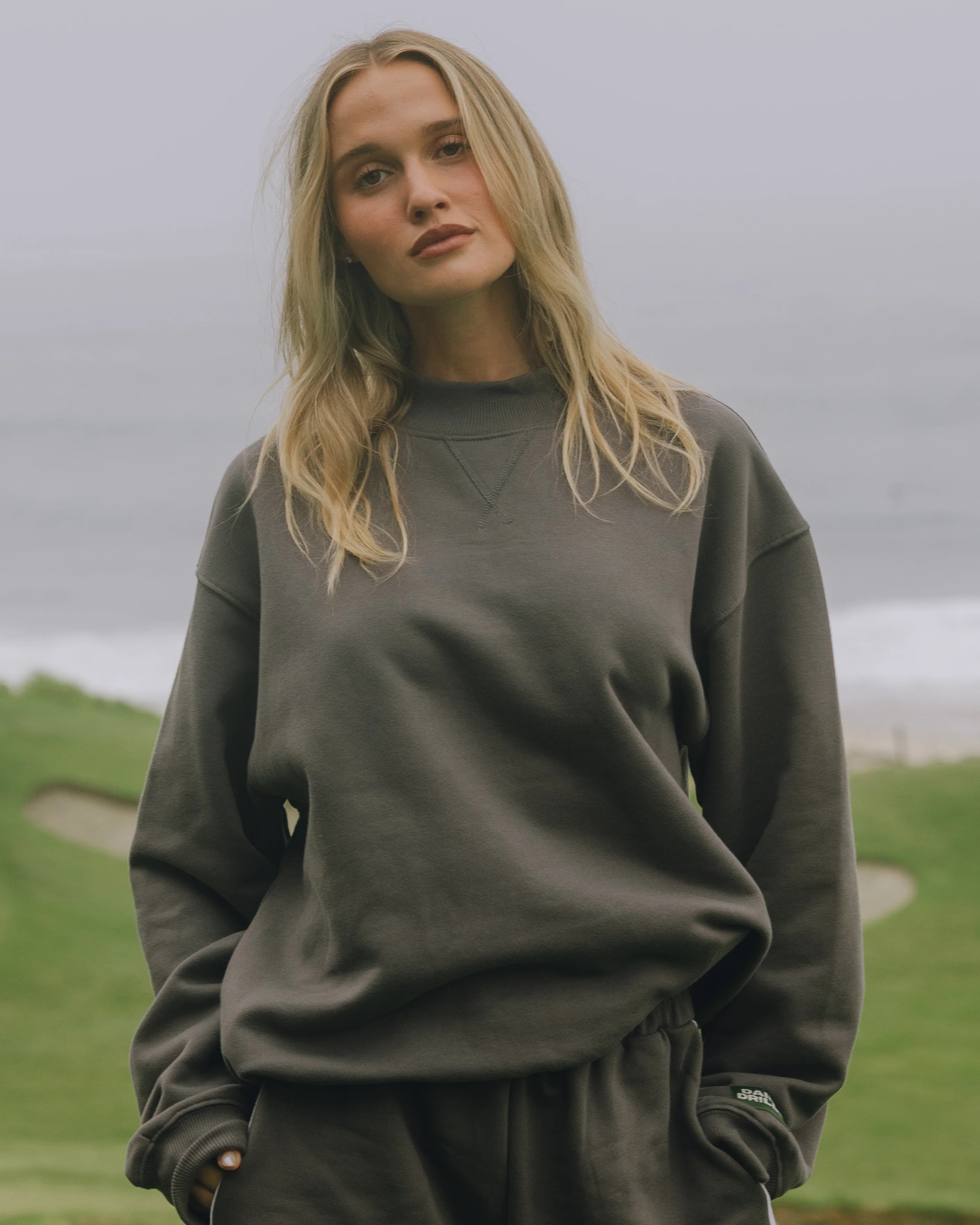 Fleece Vintage Crew - Vintage Black | Daily Drills LLC