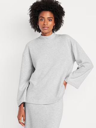 Cozy Mock-Neck Tunic Sweater | Old Navy (US)