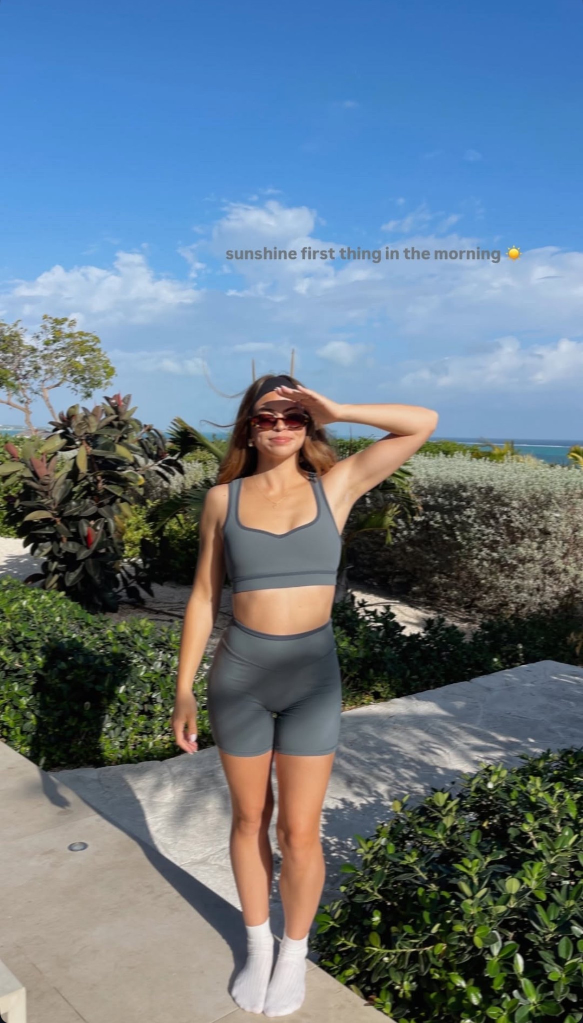 sunshine first thing in the morning ☀️ love this workout set!

#LTKStyleTip #LTKTravel #LTKActive