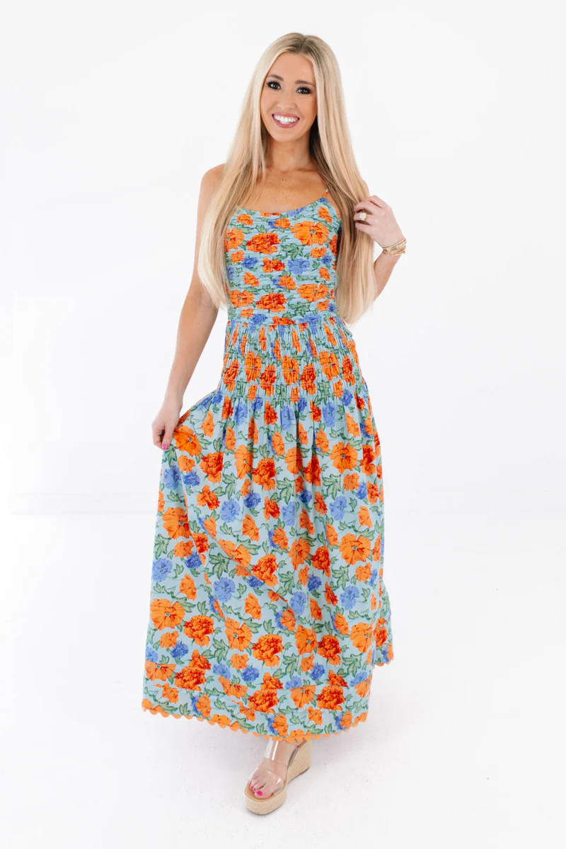 Poppy Princess Maxi Dress - Multi | The Impeccable Pig