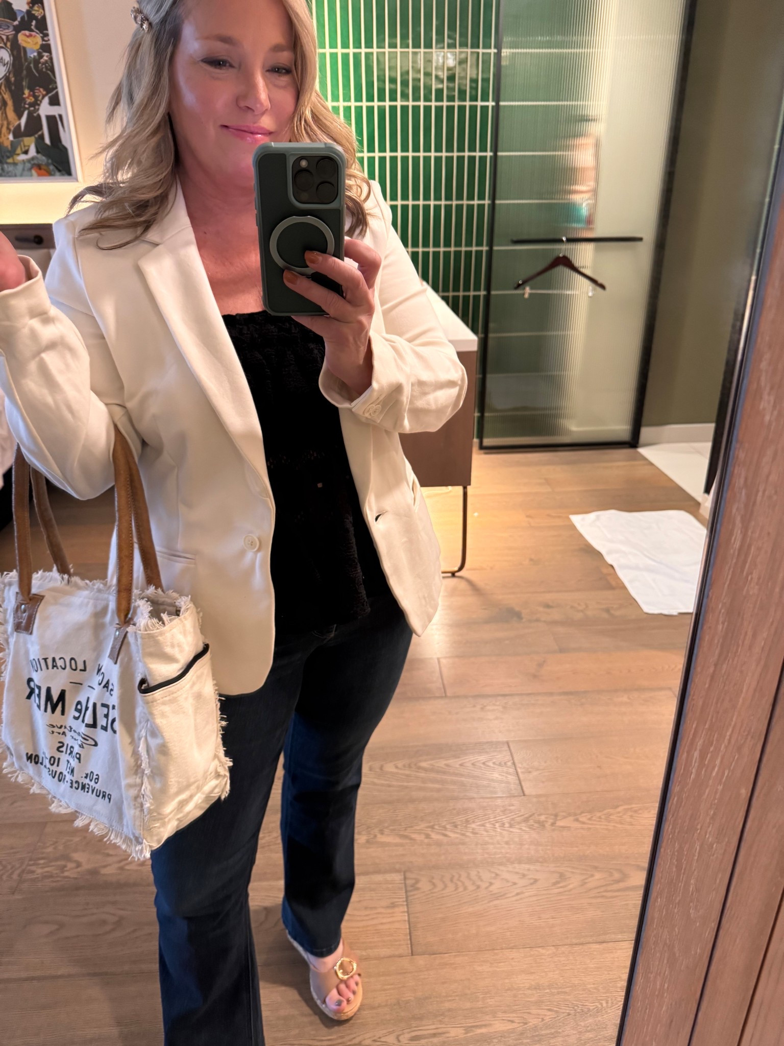 Loving this conference outfit! The blazer is so soft! 

#LTKOver40 #LTKTravel #LTKWorkwear