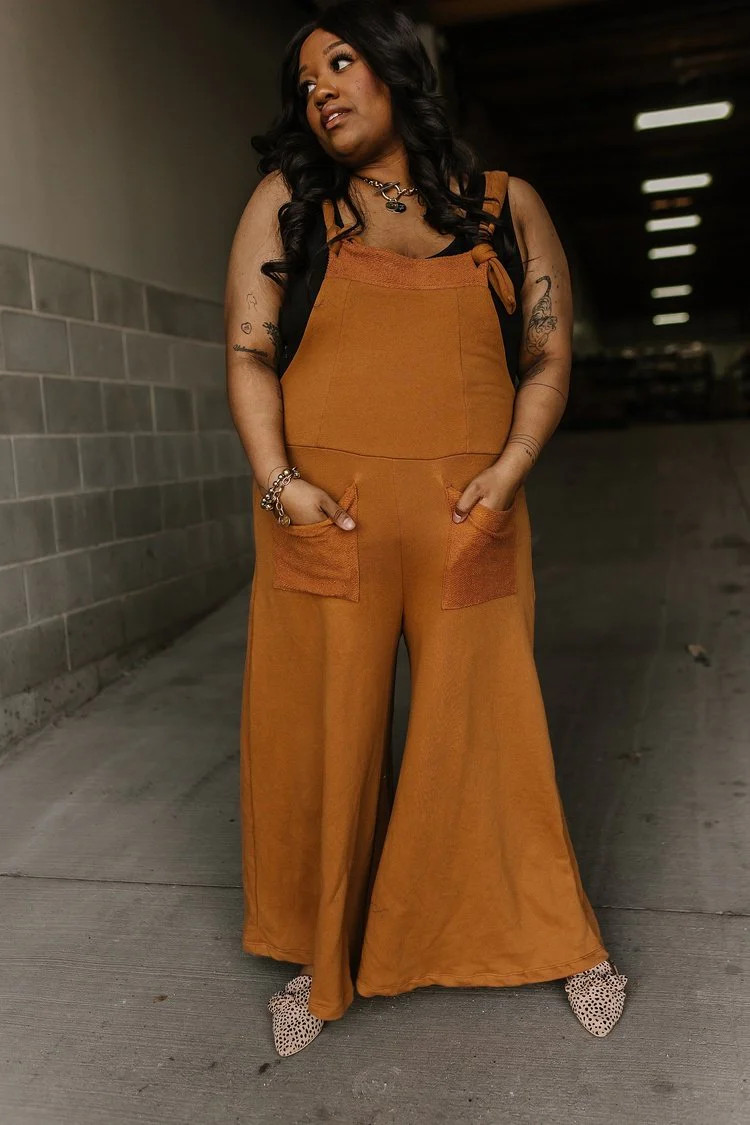Logan Jumpsuit - Camel | Mindy Mae's Market