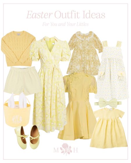 Yellow theme mommy and me Easter outfits! 

#LTKSpringSale #LTKfamily #LTKkids