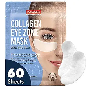 Purederm Collagen Under Eye Mask (60 Sheets) - Under Eye Patches Dark Circles and Puffiness - Ric... | Amazon (US)