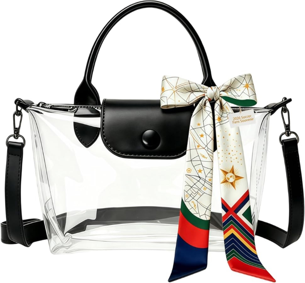 Clear Bag for Stadium Events Small Clear Crossbody Purse for Stadium Approved,See Through Purse | Amazon (US)