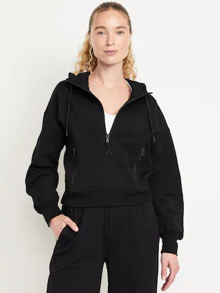 Dynamic Fleece Half-Zip Hoodie Sweatshirt | Old Navy (US)