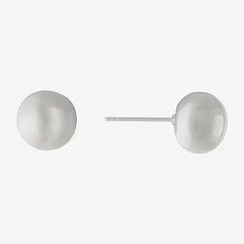 Silver Treasures Cultured Freshwater Pearl Sterling Silver 9.6mm Stud Earrings | JCPenney