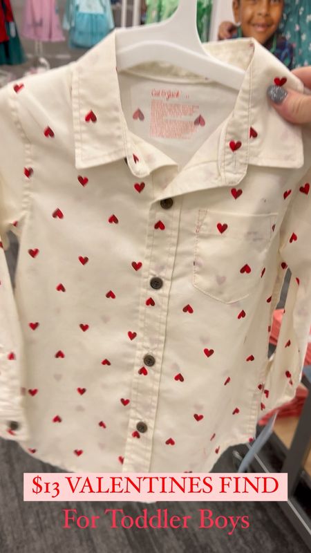 How cute is this toddler boys button-down that’s only $13 the perfect Valentine’s Day outfit at a budget friendly price point. 

#ToddlerBoys #Boys #ValentinesDay #ValentinesDayOutfit
 #Hearts #Under15

#LTKkids #LTKfindsunder50 #LTKSeasonal