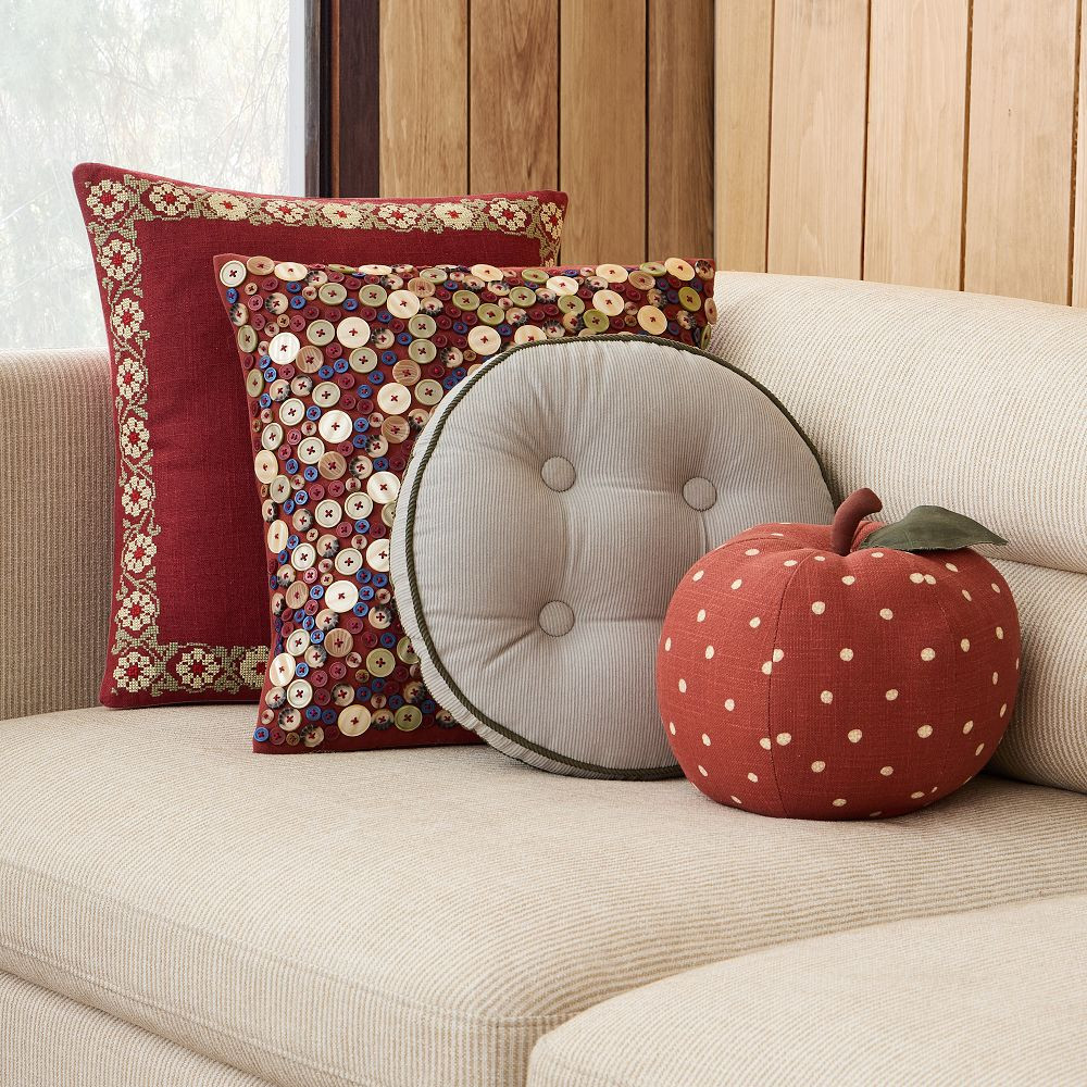 Emma Chamberlain Bold Shaped Embroidery Pillow Set | West Elm (US)