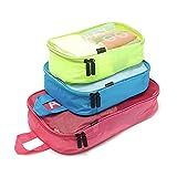 Miamica 3-Piece Luggage Packing Cubes, Red/Green/Blue – Includes Small, Medium and Large Suitcase Or | Amazon (US)
