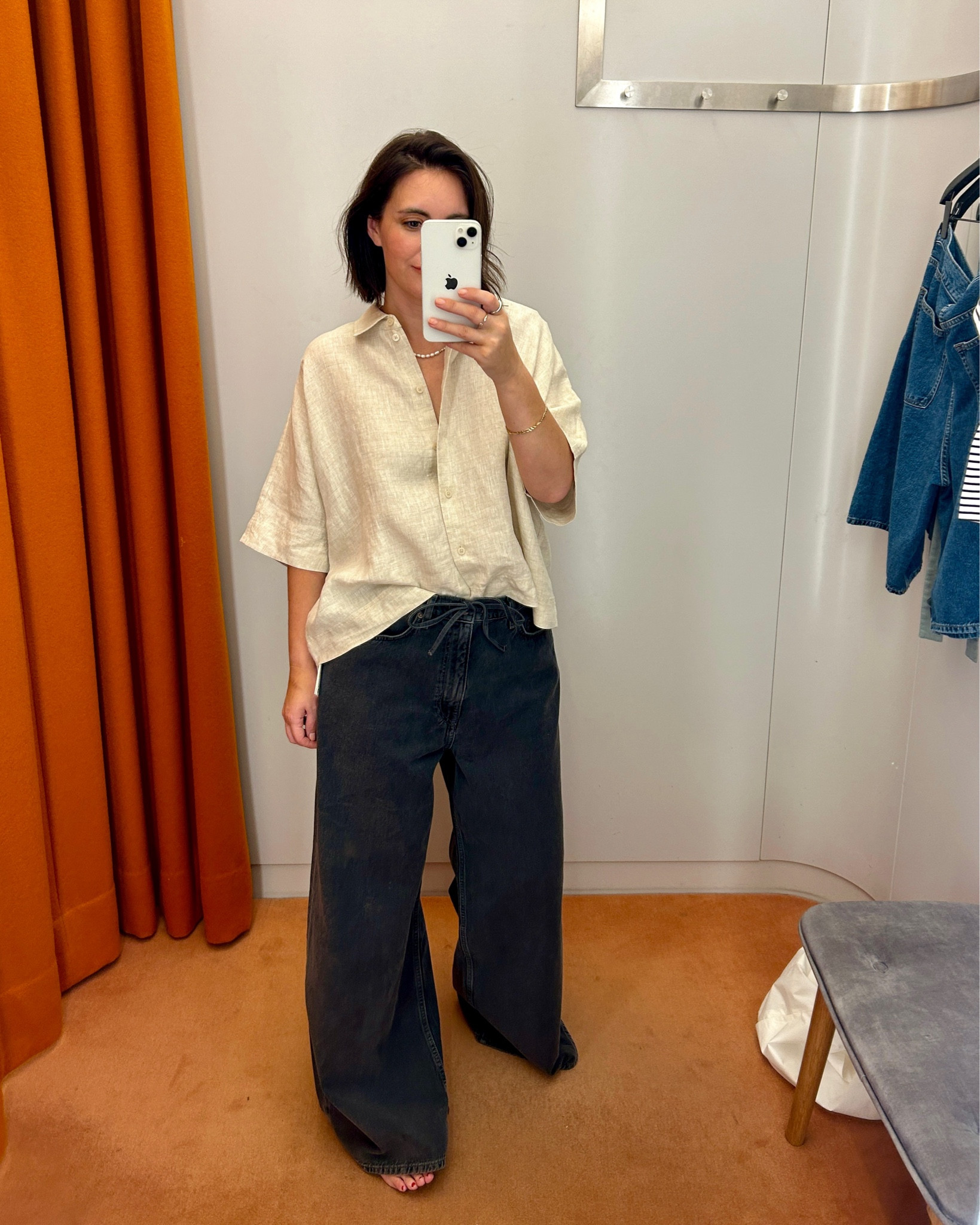 Cos outfit
Cos linen shirt 
Cos drawstring denim trousers

#LTKeurope #LTKstyletip #LTKspring