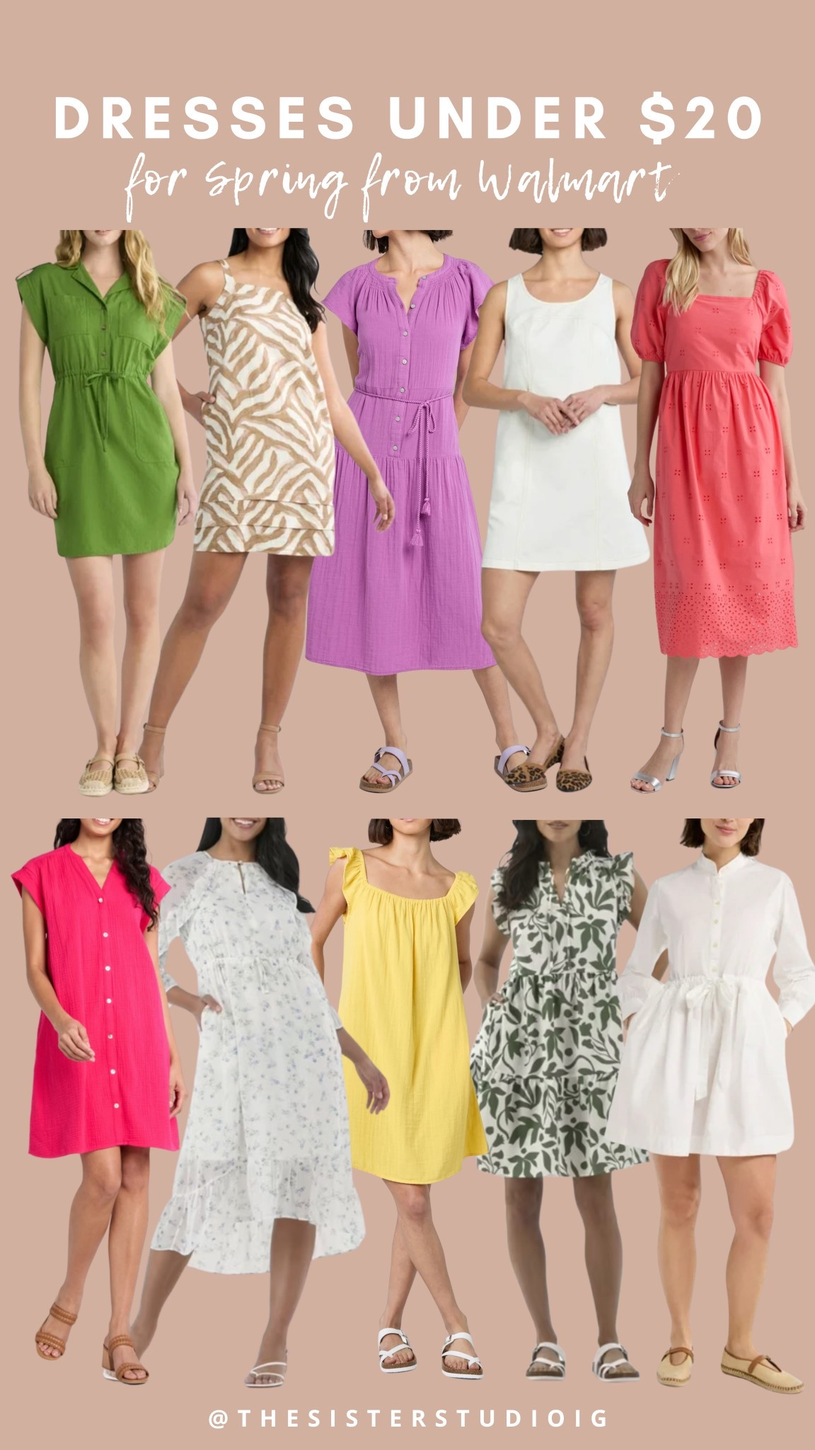 Dresses for spring and all under $20! 🙌🏼🤩 @walmartfashion #walmartpartner #walmartfashion 

#LTKStyleTip #LTKFindsUnder50 #LTKSaleAlert