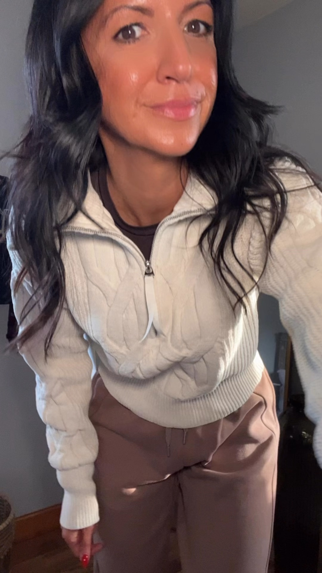 neutral’s from lululemon🤎 cable knit sweater is extremely soft and warm with a true to size fit. I size up in all wundermost tee’s including this hip length crew neck.

#LTKFitness #LTKGiftGuide #LTKOver40