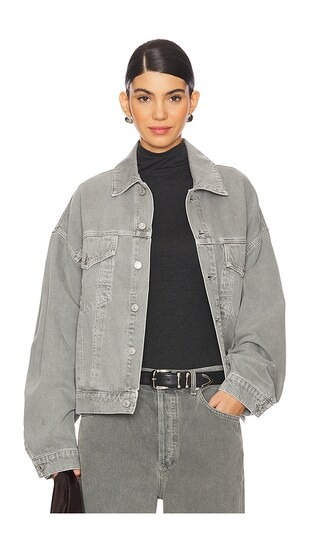AGOLDE Dalton Balloon Jacket in Grey. - size XL | Revolve Clothing (Global)