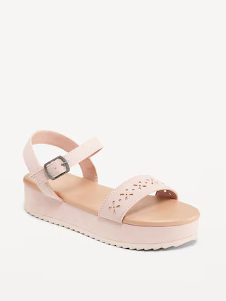 Faux-Suede Platform Sandals for Girls | Old Navy (US)