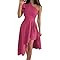 Dokotoo Womens One Shoulder Sleeveless Ruffle Empire Waist Asymmetrical High-Low Bodycon Formal W... | Amazon (US)