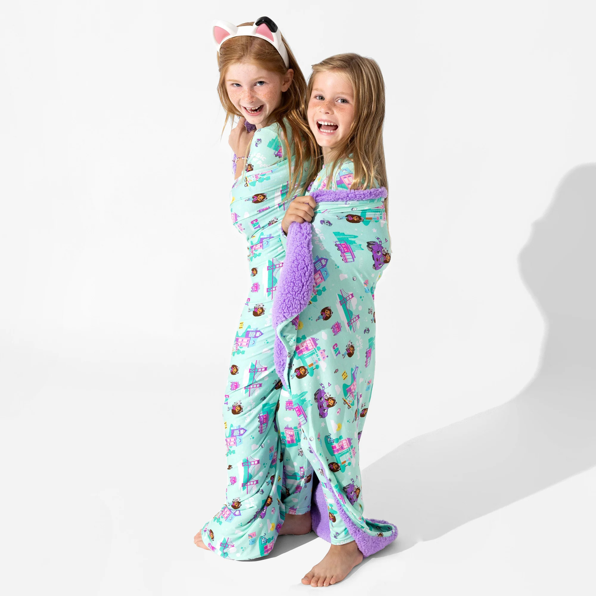 Gabby's Dollhouse: Cat Francisco Bamboo Sherpa Blanket | Bellabu Bear