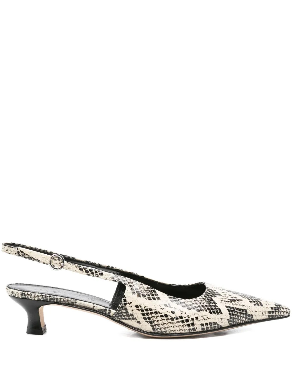 Aeyde Slingback-Pumps Mit Schlangen-Effekt 40mm | Nude | FARFETCH | Farfetch Global