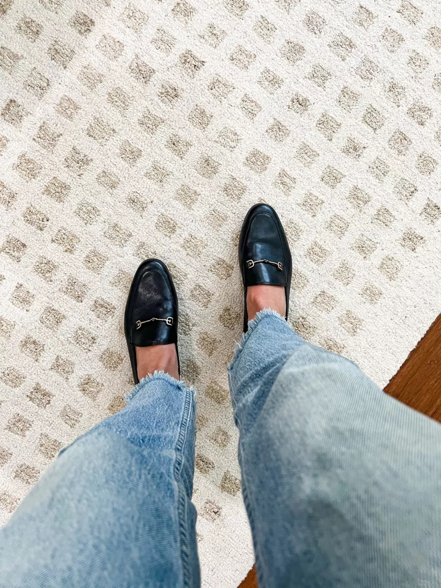 Wearing my go to jeans in a size 27 (use code NAPTIME for 15% off) and black loafers that are great for fall and winter

#LTKstyletip #LTKsalealert #LTKshoecrush