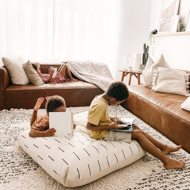 Off White Moroccan Diamond Pinstripes Tassel Area Rug | Rugs USA