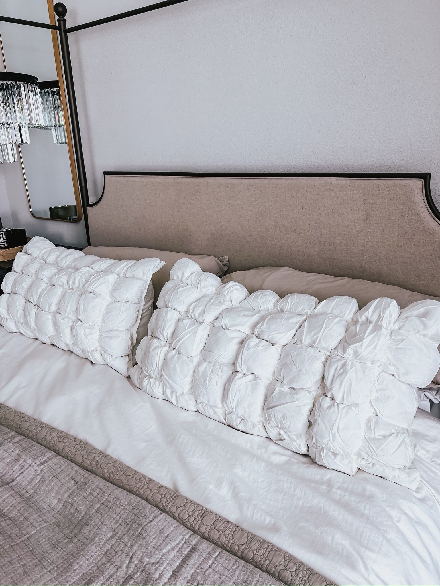 The viral Urban Outfitters marshamallow pillow covers! These come in 6 different colors & smaller standard size!  Run to get these, they will sell out!!! 

#LTKhome #LTKfamily #LTKstyletip