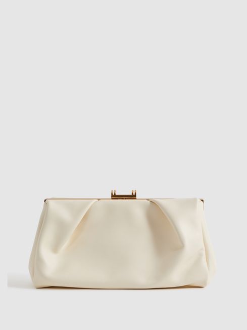 Leather Clutch Bag | Reiss UK