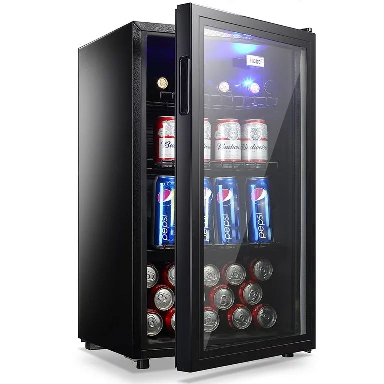 WANAI 120-Can Beverage Cooler and Refrigerator, Small Mini Fridge for Home, Office or Bar with Gl... | Walmart (US)