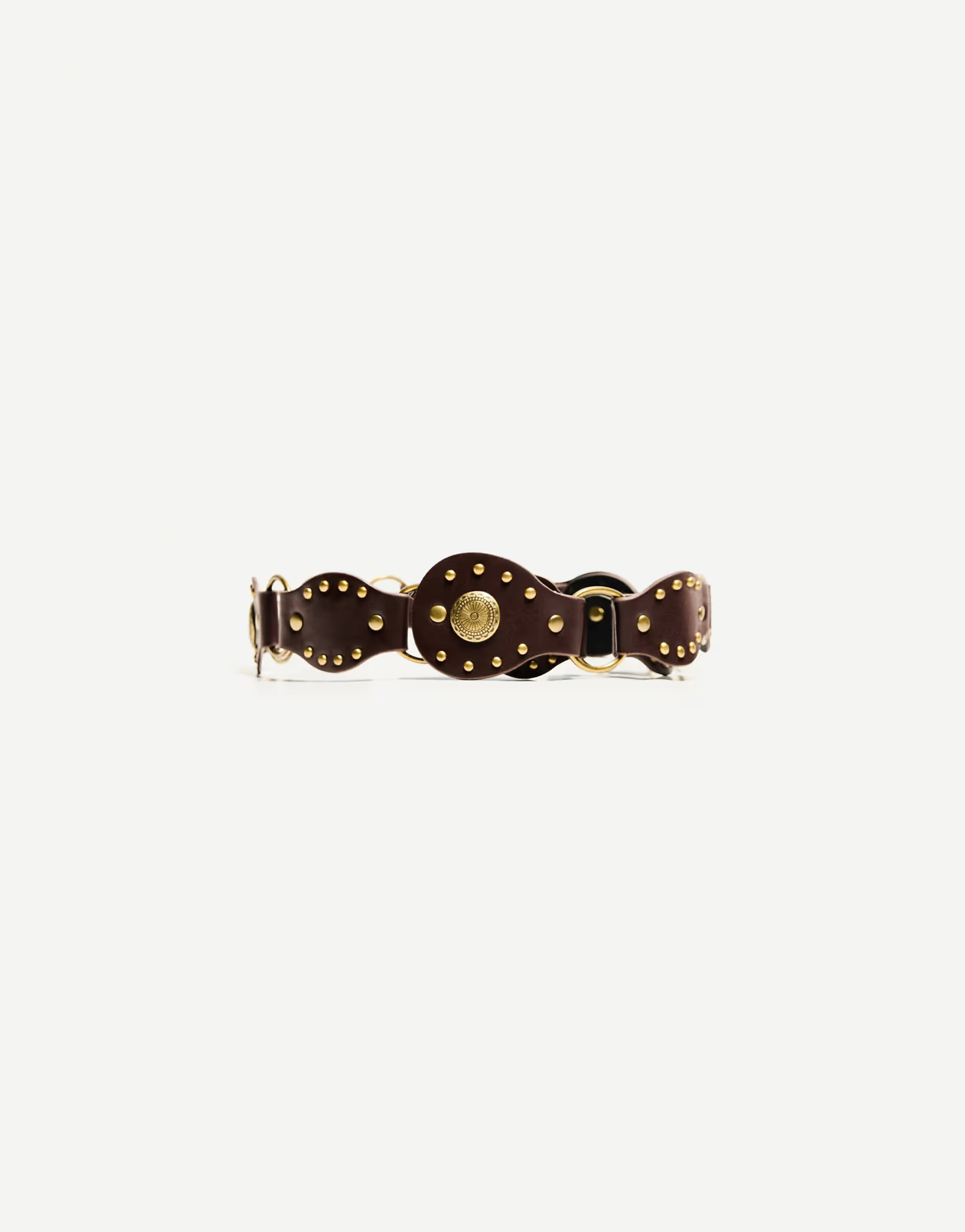 Bershka belt with rings in brown | ASOS (Global)