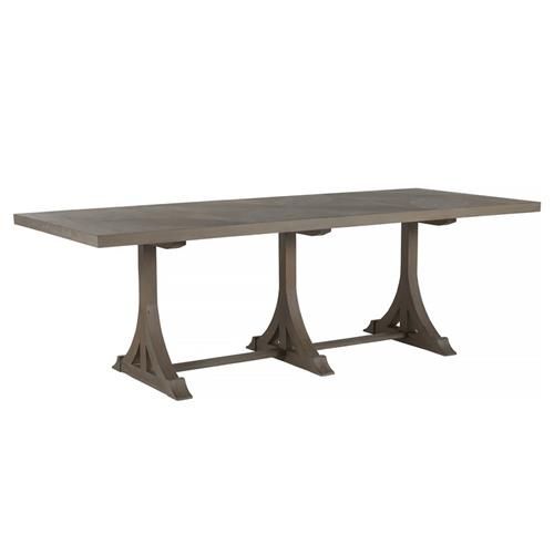 Gabby Adams Rustic Brown Wood Patterned Top Rectangular Dining Table - 94"W | Kathy Kuo Home