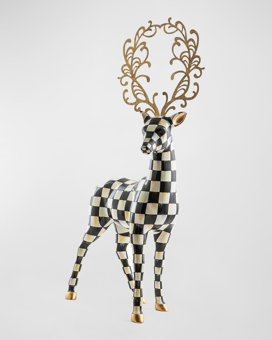 MacKenzie-Childs Glam Up Standing Deer Decoration | Neiman Marcus