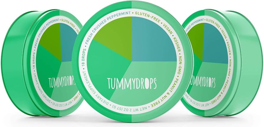 Fresh Crushed Peppermint Tummydrops (Pack of 3 Tins-54 Total Drops) | Amazon (US)