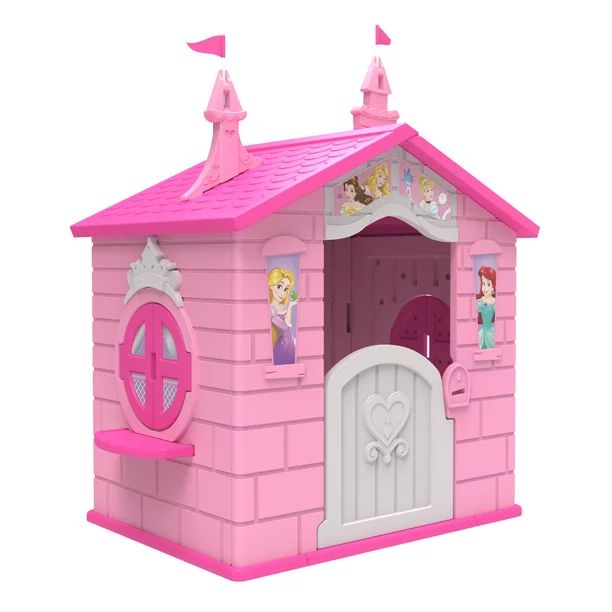 Disney Princess Plastic Indoor,Outdoor Playhouse with Easy Assembly - Walmart.com | Walmart (US)