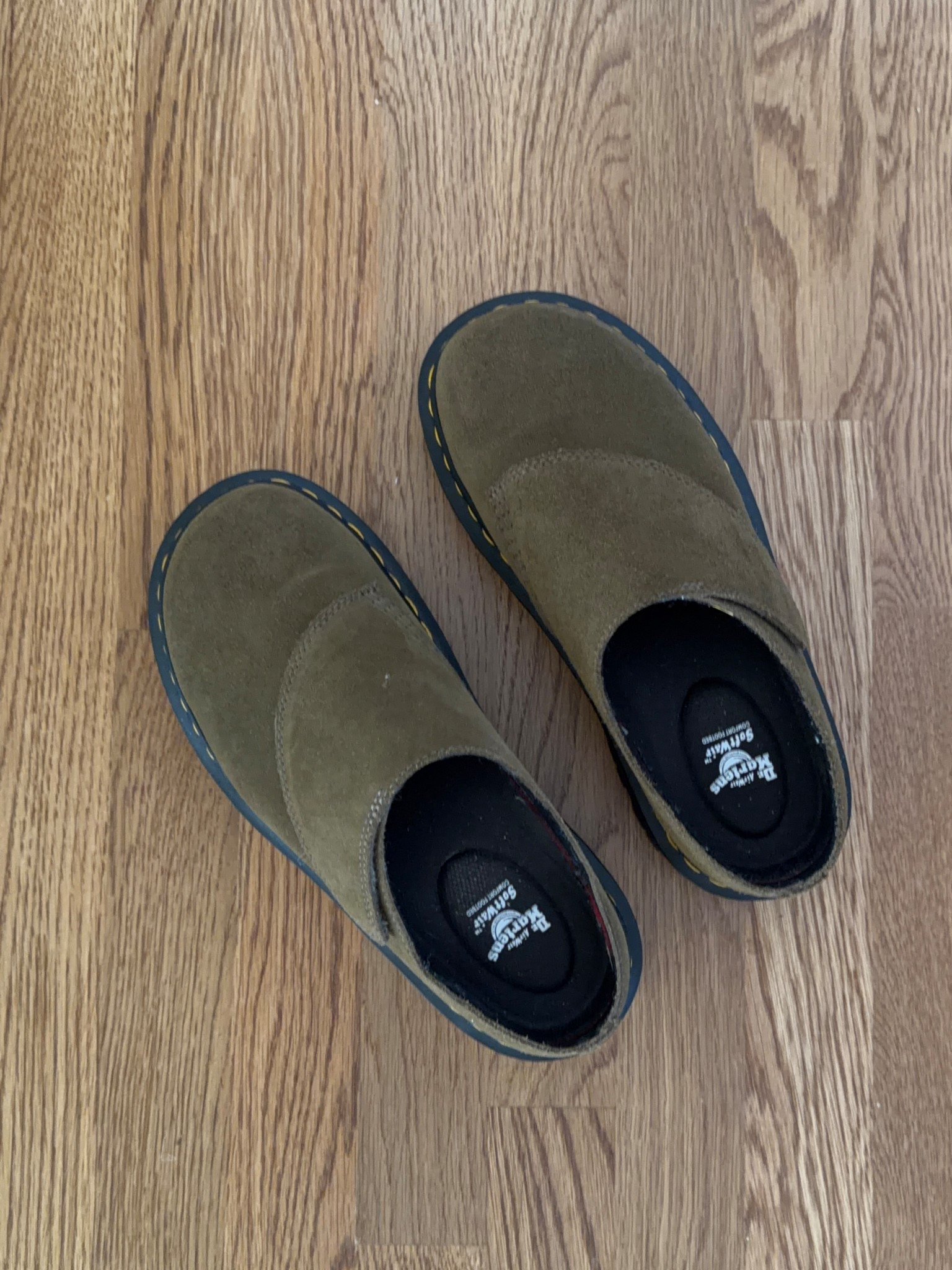 ON SALE 🤩 true to size I wear an 8. The color online can look more brown but if the color is OLIVE this is the shade fyi! Dr marten slides are platforms, comfy, true to size and perfect for all weather I love the green color it’s subtle and they go with everything! Super comfy and not too bulky I’ve worn so much 


#LTKSaleAlert