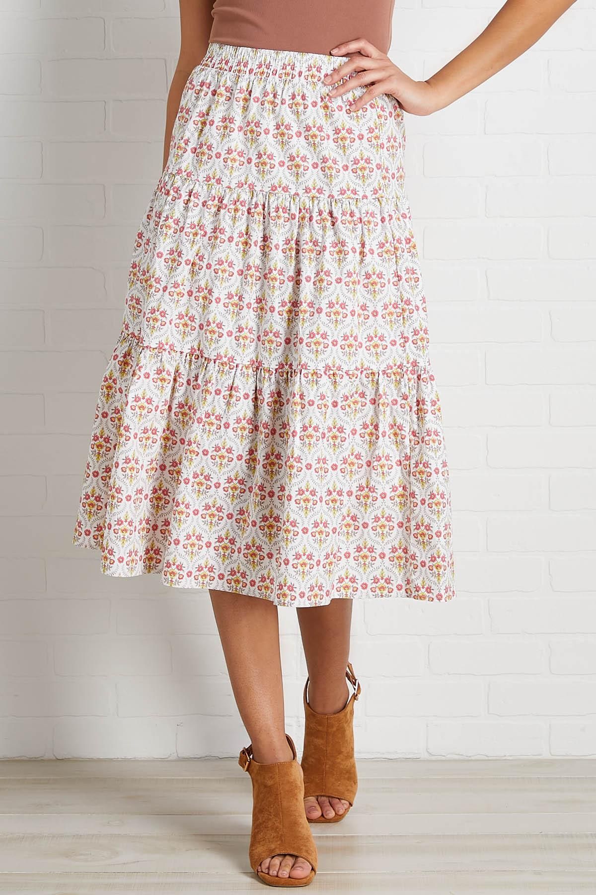 blooms for brunch skirt | Versona